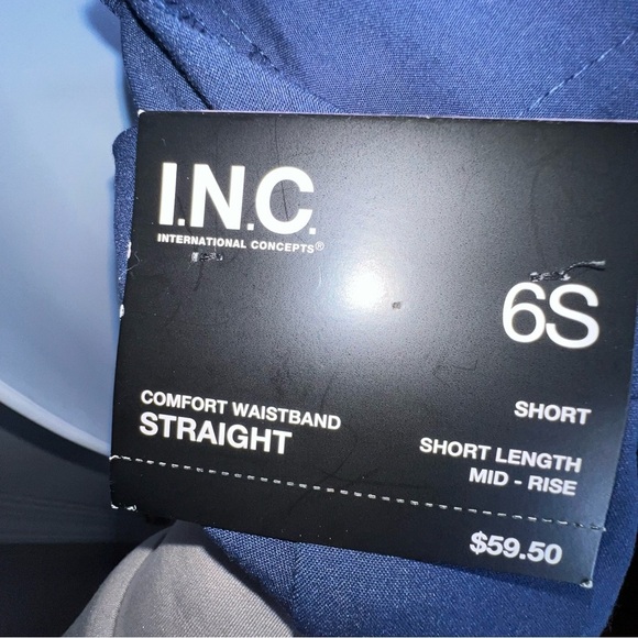 NWT INC Women’s 6 Short Straight Leg Trouser Dress Pants Office Mid Rise 6S - Picture 13 of 16